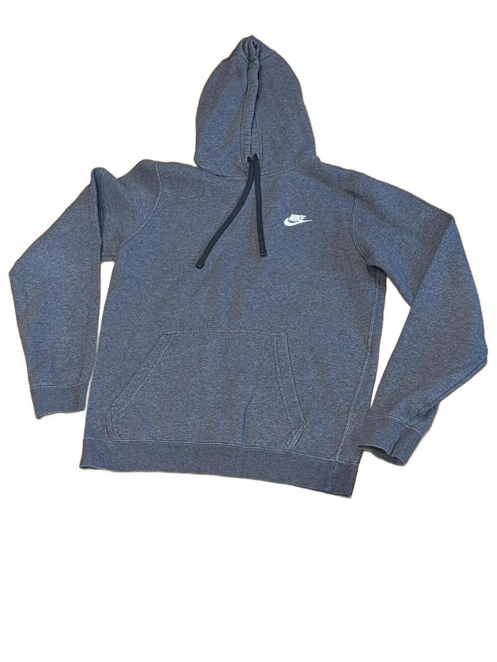 Nike Sportswear Club Fleece Pullover Hoodie Sweatshirt Mens Small Dark Gray